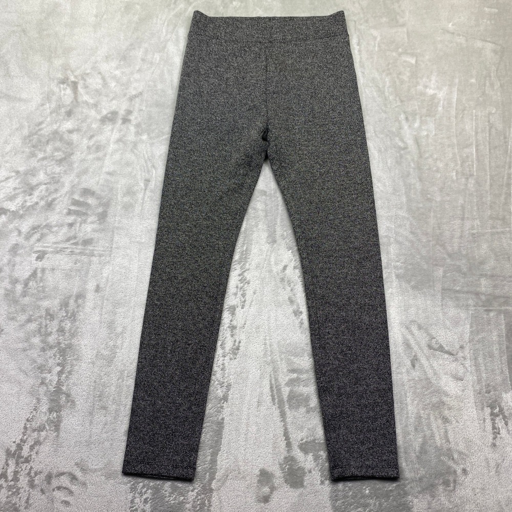 Lou & Grey for LOFT Black‎ White Textured Knit Leggings Small Fits 25" NWT